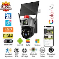 O-kam 7015 3mp+3mp 6mp 4g E-sim Kartlı Solar Panelli 2 Lens Alert Ptz O-kam 7015 3mp+3mp 6mp 4g E-sim Kartlı Solar Panelli 2 Lens Alert Ptz