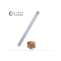 20 Adet Ac 3630 Kristal 80w Led Band Armatür 6400k Beyaz Işık Beyaz 20 Adet Ac 3630 Kristal 80w Led Band Armatür 6400k Beyaz Işık Beyaz