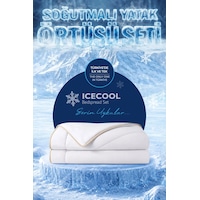 Soğutmalı Yatak Örtüsü Seti Tek Kişilik Soğuk Icecool 2 Parça Çift Taraflı Krem Kırık Beyaz Soğutmalı Yatak Örtüsü Seti Tek Kişilik Soğuk Icecool 2 Parça Çift Taraflı Krem Kırık Beyaz