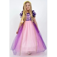Cantoy Rapunzel Prenses Kız Çocuk Elbise Mor Cantoy Rapunzel Prenses Kız Çocuk Elbise Mor
