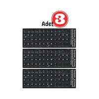 MN6 MF01 Türkçe F Klavye Sticker 3 Adet Laptop PC Uyumlu Silinmez Yapışkanlı Klavye Etiketi MN6 MF01 Türkçe F Klavye Sticker 3 Adet Laptop PC Uyumlu Silinmez Yapışkanlı Klavye Etiketi