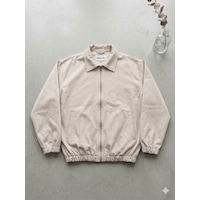 Mero Life Erkek Basic Old Money Fermuarlı Oversize Mevsimlik Polo Yaka Gabardin Kumaş Krem Ceket Mero Life Erkek Basic Old Money Fermuarlı Oversize Mevsimlik Polo Yaka Gabardin Kumaş Krem Ceket