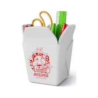 Mustard Noodle Seramik Kalemlik Beyaz Mustard Noodle Seramik Kalemlik Beyaz