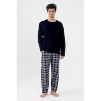 Koza İç Giyim Erkek Pamuklu Uzun Kollu Ekose Desenli Pijama Takımı Ko60110 Turuncu Koza İç Giyim Erkek Pamuklu Uzun Kollu Ekose Desenli Pijama Takımı Ko60110 Turuncu