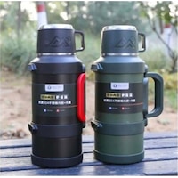 Paslanmaz Çelik 2,5 Litre Termos 48 Saat Sıcak 72 Saat Soğuk Seyahatte Kampta Piknikte - Yeşil Yeşil Paslanmaz Çelik 2,5 Litre Termos 48 Saat Sıcak 72 Saat Soğuk Seyahatte Kampta Piknikte - Yeşil Yeşil