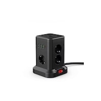 7 Li Kule Tipi Çoklu Priz 3 Usb-a + 1 Type-c Akım Korumalı Tek Tuş Kontrol Kompakt Masaüstü Tasarım 2 m 7 Li Kule Tipi Çoklu Priz 3 Usb-a + 1 Type-c Akım Korumalı Tek Tuş Kontrol Kompakt Masaüstü Tasarım 2 m