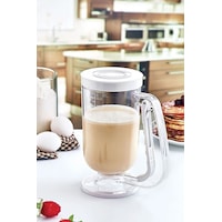 Pankek Dağıtıcı Hamur Porsiyonlayıcı Şekillendirici 900 Ml Dökme Aparatı Beyaz Beyaz Pankek Dağıtıcı Hamur Porsiyonlayıcı Şekillendirici 900 Ml Dökme Aparatı Beyaz Beyaz
