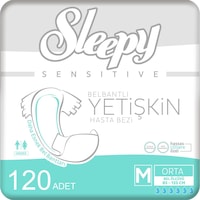 4'lü Sleepy Medium Yetişkin Hasta Bezi 30x4 Adet (120 Adet) 4'lü Sleepy Medium Yetişkin Hasta Bezi 30x4 Adet (120 Adet)