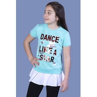 Toontoy Kids Toontoy Kız Çocuk Dance Pul Nakışlı Tişört Mint Yeşili Toontoy Kids Toontoy Kız Çocuk Dance Pul Nakışlı Tişört Mint Yeşili
