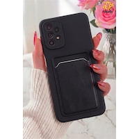 Fibaks Galaxy A23-A13 Uyumlu Kılıf Kamera Korumalı Kartlıklı Cüzdanlı Kırmızı Tuşlu Siyah Silikon Kapak Fibaks Galaxy A23-A13 Uyumlu Kılıf Kamera Korumalı Kartlıklı Cüzdanlı Kırmızı Tuşlu Siyah Silikon Kapak