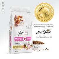 Felicia Kitten Tavuklu ve Hamsili Düşük Tahıllı Yavru Kedi Maması 12 KG Felicia Kitten Tavuklu ve Hamsili Düşük Tahıllı Yavru Kedi Maması 12 KG