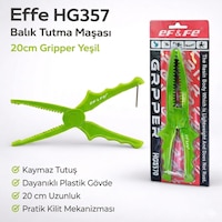 Effe Hg357 Balık Tutma Maşası 20cm Gripper Yeşil Effe Hg357 Balık Tutma Maşası 20cm Gripper Yeşil