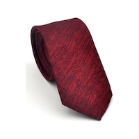 Gaffy Kırmızı Kırcıllı Desenli Bordo Dokuma Kumaş Mendilli Slim Fit Kravat // Sdk-2501-4 Bordo Gaffy Kırmızı Kırcıllı Desenli Bordo Dokuma Kumaş Mendilli Slim Fit Kravat // Sdk-2501-4 Bordo