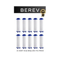 Berev 10 Adet Duş Başlığı Filtresi Kireç Önleyici Filtre Beyaz Berev 10 Adet Duş Başlığı Filtresi Kireç Önleyici Filtre Beyaz