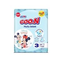 Goon Mutlu Bebek Bebek Bezi Jumbo 3 Numara 36 Adet Goon Mutlu Bebek Bebek Bezi Jumbo 3 Numara 36 Adet
