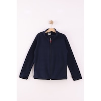 Monox Çocuk Unisex Parmak Geçmeli Polar Ceket Lacivert Monox Çocuk Unisex Parmak Geçmeli Polar Ceket Lacivert