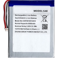 Casper Via S40 L40 Tablet İçin Batarya Pil 6000 Mah Casper Via S40 L40 Tablet İçin Batarya Pil 6000 Mah