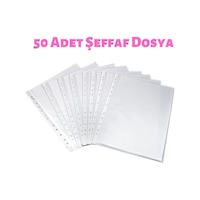 Şeffaf Dosya Delikli A4 Dosya Poşet Dosya 50 Li Paket Şeffaf Dosya Delikli A4 Dosya Poşet Dosya 50 Li Paket
