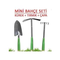 3'Lü Bahçe Seti Tırmık Çapa Kürek Mini Bahçe Seti 3'Lü Bahçe Seti Tırmık Çapa Kürek Mini Bahçe Seti