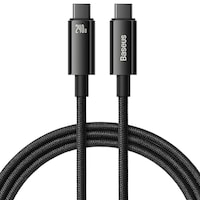 Baseus Tungsten Gold Hızlı Şarj Data Kablosu Type-c 240w 1m Siyah Baseus Tungsten Gold Hızlı Şarj Data Kablosu Type-c 240w 1m Siyah