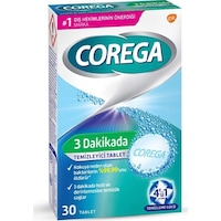 Corega 3 Dakikada Protez Temizleyici Tablet 30'lu Corega 3 Dakikada Protez Temizleyici Tablet 30'lu
