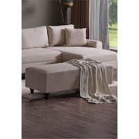 Kagu Corner Flavia Puf Krem Kagu Corner Flavia Puf Krem