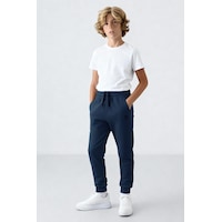 Tommylife İndigo Standart Fit Manşetli İnce Erkek Çocuk Eşofman Alt - 11062 Indigo Tommylife İndigo Standart Fit Manşetli İnce Erkek Çocuk Eşofman Alt - 11062 Indigo