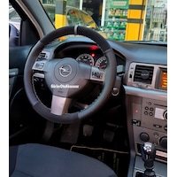 Opel Astra H Dikme Direksiyon Kılıfı Noktalı-Alkantra Gri Yüzüklü Opel Astra H Dikme Direksiyon Kılıfı Noktalı-Alkantra Gri Yüzüklü
