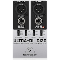 Behringer DI20 İki Kanal Aktif DI Box Behringer DI20 İki Kanal Aktif DI Box