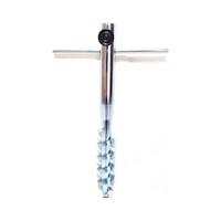Leva House Burgulu Metal Sıkma Aparatlı Plaj Şemsiye Kazığı 40 Cm