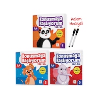 Konuşmaya Başlıyorum Serisi (türkçe'de En Çok Kullanılan 1000 Kelime) (2-4 Yaş) Yaz-Sil Kitaplar Konuşmaya Başlıyorum Serisi (türkçe'de En Çok Kullanılan 1000 Kelime) (2-4 Yaş) Yaz-Sil Kitaplar