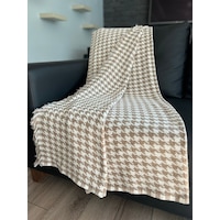 Lüks Pamuklu Koltuk-Çekyat Örtüsü Kahverengi 170X220 Çift Taraflı Lüks Pamuklu Koltuk-Çekyat Örtüsü Kahverengi 170X220 Çift Taraflı