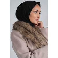 Harem Scarf Viskon Eşarp - Farah - Siyah - Siyah