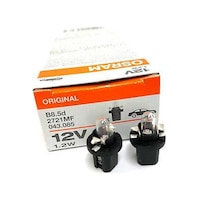 10 Adet Osram 12V T5 1.2W Dipsiz Gösterge Ampulü Duylu 2721Mf