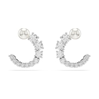 5692260 Swarovski Küpe Matrıx:pe Stud Cırcle Whıte/rhs Metalik 5692260 Swarovski Küpe Matrıx:pe Stud Cırcle Whıte/rhs Metalik