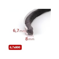 Cam Balkon, Sürgülü Kapı Fitili, Kıl Fitil Taban 6,7 Mm, Yükseklik 8 Mm, Uzunluk 10 Metre 67x800 Diğer Cam Balkon, Sürgülü Kapı Fitili, Kıl Fitil Taban 6,7 Mm, Yükseklik 8 Mm, Uzunluk 10 Metre 67x800 Diğer
