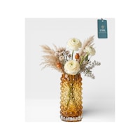 Chacha Home Luxury Bubble İthal Cam Vazo 23 Cm Bal Chacha Home Luxury Bubble İthal Cam Vazo 23 Cm Bal