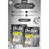 Proline Aktif Karbon Tanecikli Kedi Kumu 2x6lt. Proline Aktif Karbon Tanecikli Kedi Kumu 2x6lt.