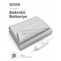 Beylini Omak Tek Kişilik Elektrikli Battaniye Tam Güvenlikli Dayanıklı Çift Kademeli Termostatlı Elektrikli Yatak Isıtıcı 90x145 Cm Beyaz Beylini Omak Tek Kişilik Elektrikli Battaniye Tam Güvenlikli Dayanıklı Çift Kademeli Termostatlı Elektrikli Yatak Isıtıcı 90x145 Cm Beyaz