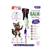 Matatabi Cats Balık Alüminyum Saplı Kedi Oltası Matatabi,çıngırak Ve Özel Hışırtı İçerir.özel Kumaş Matatabi Cats Balık Alüminyum Saplı Kedi Oltası Matatabi,çıngırak Ve Özel Hışırtı İçerir.özel Kumaş