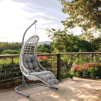 Capri Swing Bodrum Tekli Rattan Bahçe Salıncağı Balkon Salıncağı Cappuccino Capri Swing Bodrum Tekli Rattan Bahçe Salıncağı Balkon Salıncağı Cappuccino