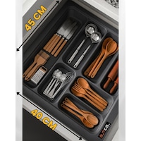 40x45 Antrasit Çekmece İçi Kaşıklık 7 Gözlü Ürünü 38 41 Cm'e Kadar Kesebilirsiniz 40x45 Antrasit Çekmece İçi Kaşıklık 7 Gözlü Ürünü 38 41 Cm'e Kadar Kesebilirsiniz