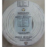 Ttr Kablo 3x2,5 Öznur Beyaz 100 Metre Ttr Kablo 3x2,5 Öznur Beyaz 100 Metre