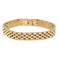 Erkek Hasır Model Çelik Bileklik Gold Erkek Hasır Model Çelik Bileklik Gold