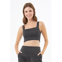 Cottonhill Füme Kare Yaka Crop Top Büstiyer Füme Cottonhill Füme Kare Yaka Crop Top Büstiyer Füme