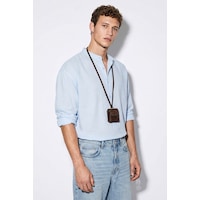 Bianco Lucci Erkek Nefes Alabilir Yarım Oversize Müslin Kumaş Uzun Kol Hakim Yaka Gömlek 60001002 - Bebe Mavisi Bianco Lucci Erkek Nefes Alabilir Yarım Oversize Müslin Kumaş Uzun Kol Hakim Yaka Gömlek 60001002 - Bebe Mavisi