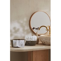 Özdilek Wipure 12'li Nakışlı Yıkanabilir Havlu Peçete 20x20 Cm Beyaz/bej Özdilek Wipure 12'li Nakışlı Yıkanabilir Havlu Peçete 20x20 Cm Beyaz/bej
