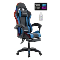 Fashcolle Blue Star Işıklı - Masaj Özellikli Oyuncu Koltuğu Mavi-siyah Fashcolle Blue Star Işıklı - Masaj Özellikli Oyuncu Koltuğu Mavi-siyah
