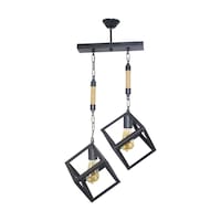 Halatlı Rustik Retro Küp Model Metal Siyah Sarkıt Avize Z Halatlı Rustik Retro Küp Model Metal Siyah Sarkıt Avize Z