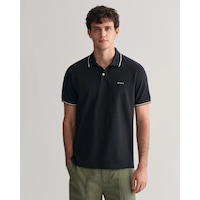 Gant Erkek Pike Polo T-shirt Regular Fit Siyah Gant Erkek Pike Polo T-shirt Regular Fit Siyah